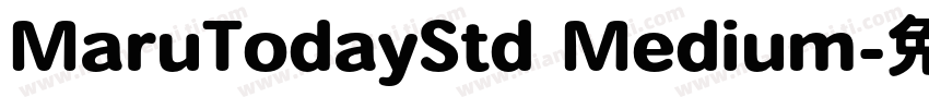 MaruTodayStd Medium字体转换
